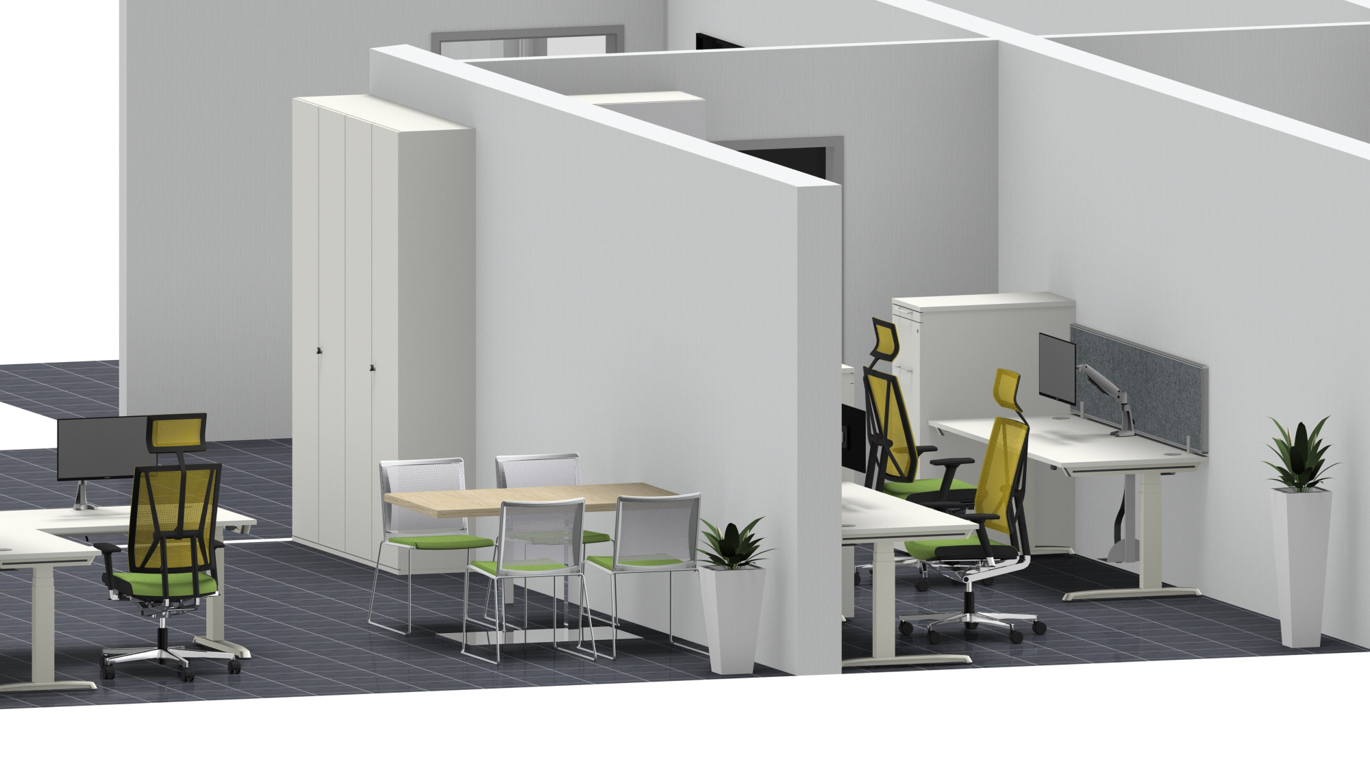 Einrichtungslösungen für den Bereich Arbeitswelt - Büro. Gesing